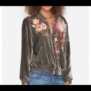 NWOT JWLA Velvet Bomber Jacket (Medium)